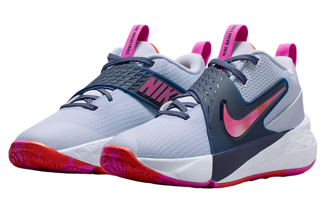 Nike Team Hustle D 12 Gs Ghost / Midnight Navy