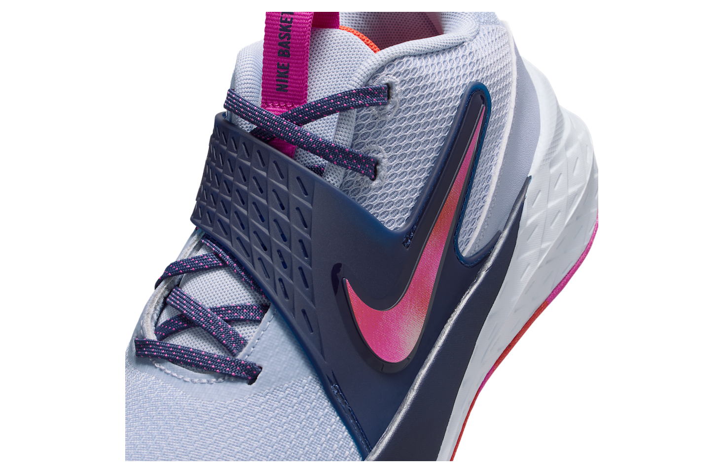 Nike Team Hustle D 12 Gs Ghost / Midnight Navy