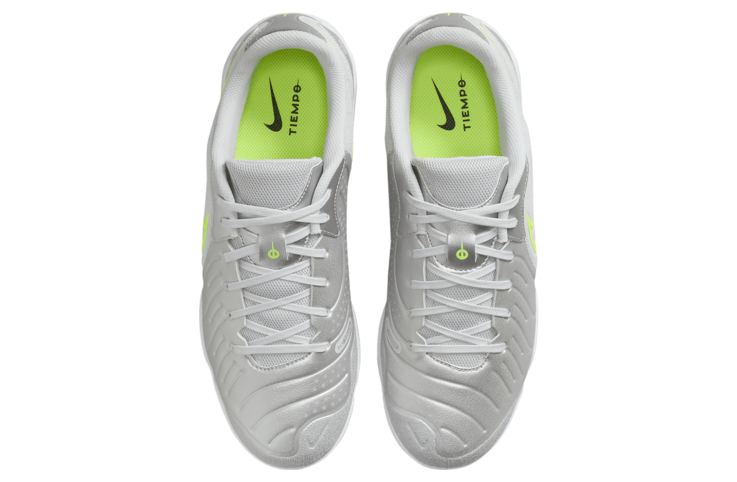 Nike Tiempo Legend 10 Academy Low IC Metallic Silver / Volt