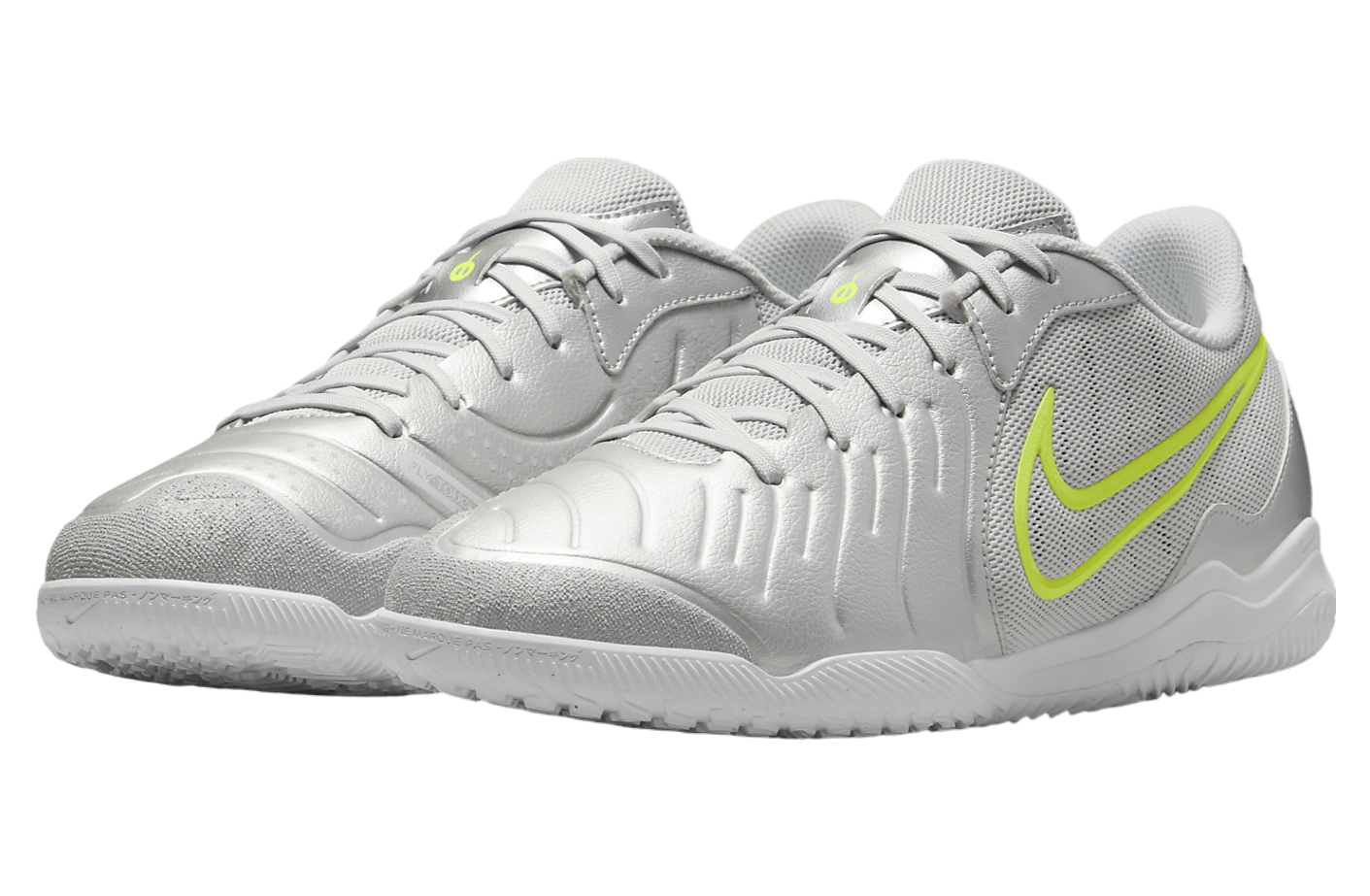 Nike Tiempo Legend 10 Academy Low IC Metallic Silver / Volt