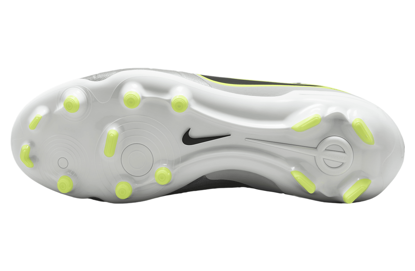 Nike Tiempo Legend 10 Academy Low MG Metallic Silver / Volt