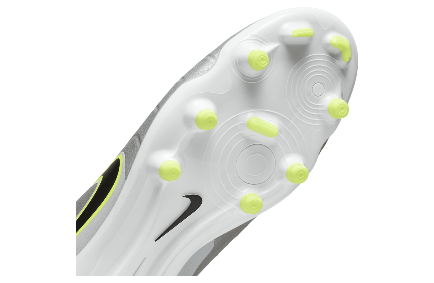 Nike Tiempo Legend 10 Academy Low MG Metallic Silver / Volt