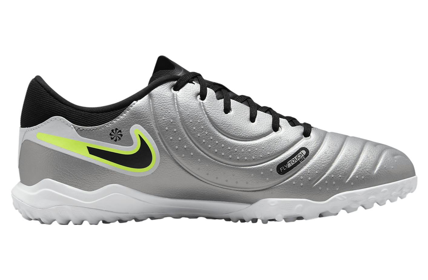 Nike Tiempo Legend 10 Academy Low TF Metallic Silver / Volt