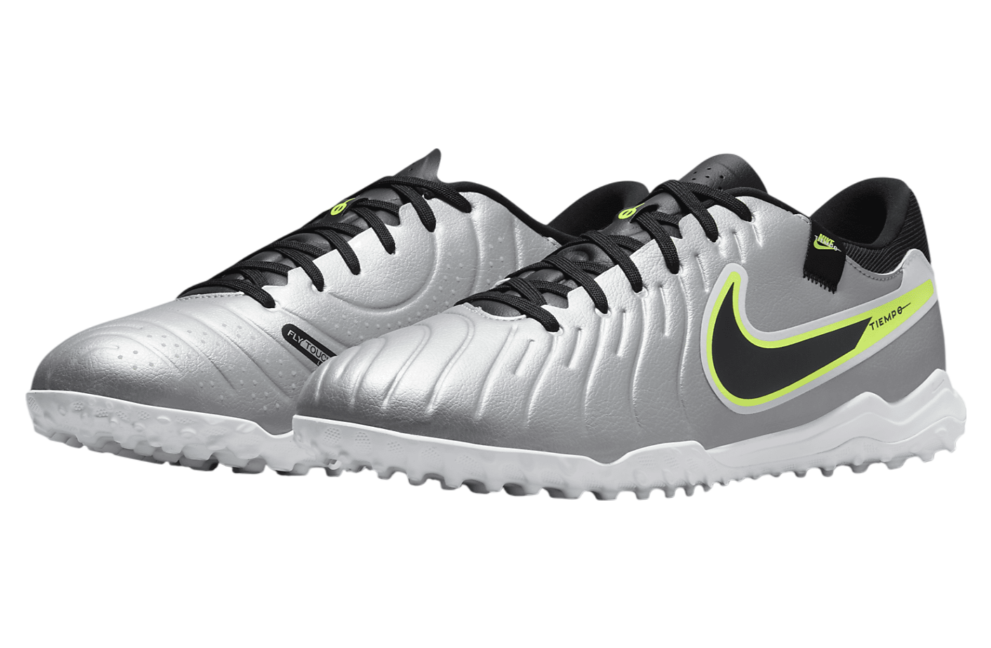 Nike Tiempo Legend 10 Academy Low TF Metallic Silver / Volt