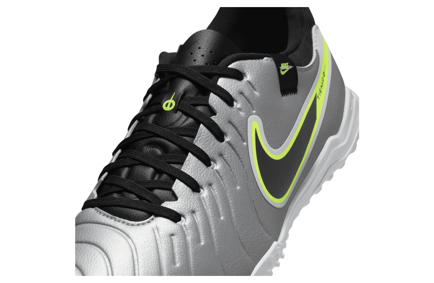 Nike Tiempo Legend 10 Academy Low TF Metallic Silver / Volt