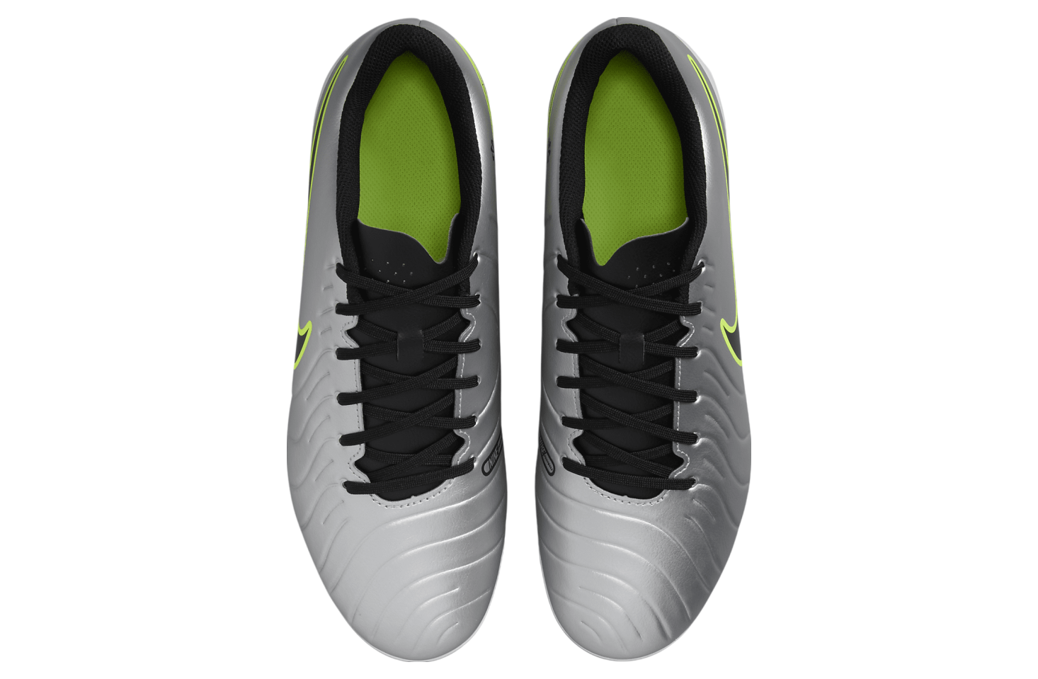 Nike Tiempo Legend 10 Club Low MG Metallic Silver / Volt