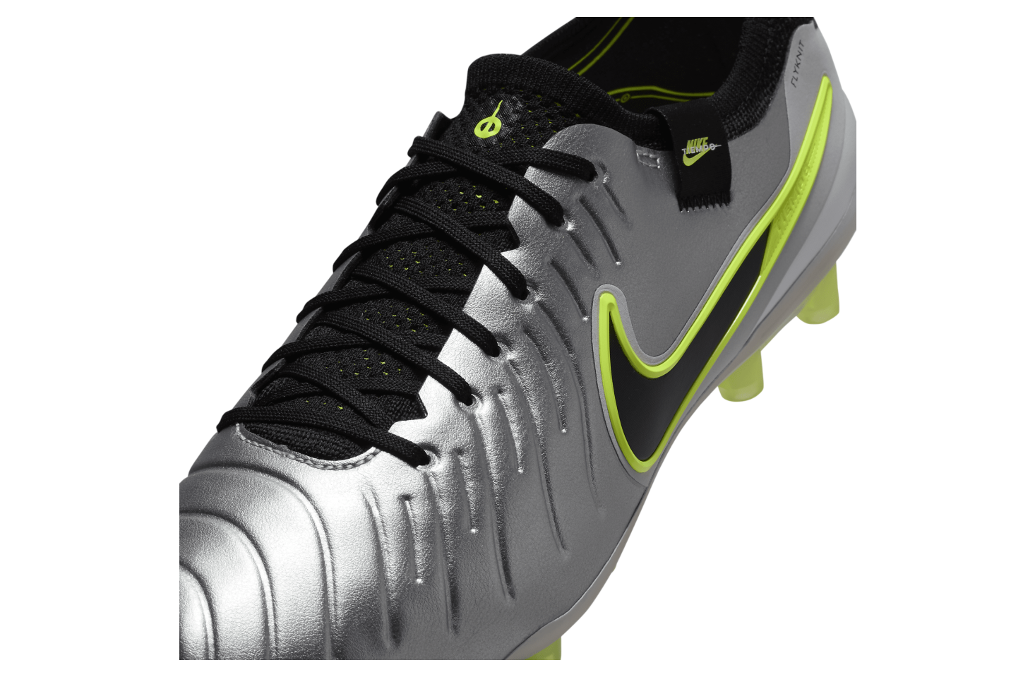 Nike Tiempo Legend 10 Elite AG Metallic Silver / Volt