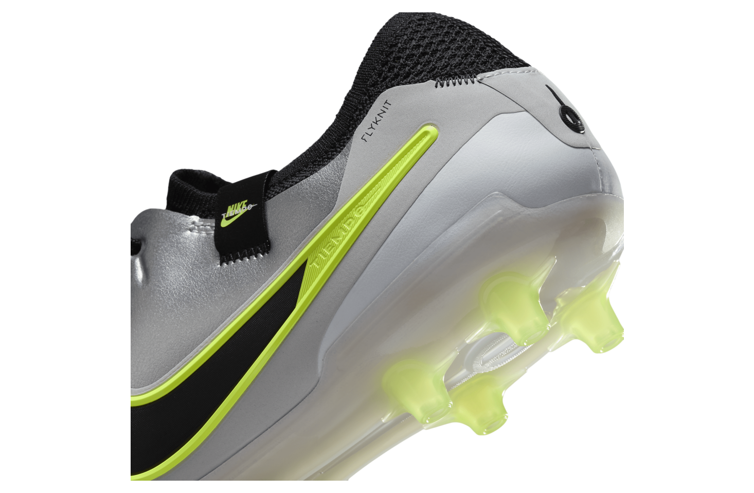 Nike Tiempo Legend 10 Elite AG Metallic Silver / Volt