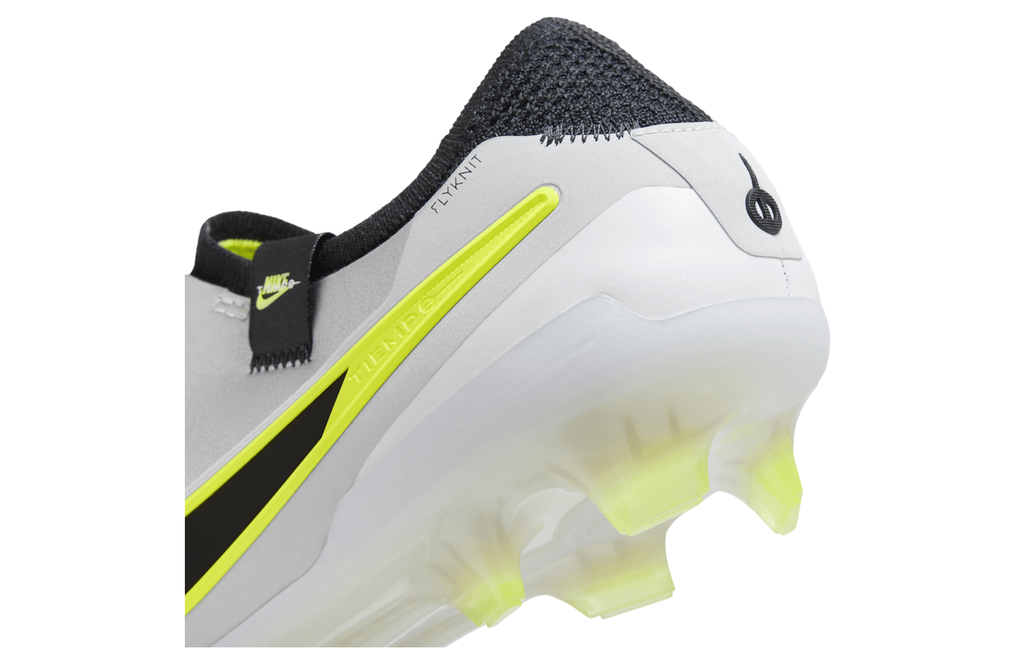 Nike Tiempo Legend 10 Elite Low FG Metallic Silver / Volt