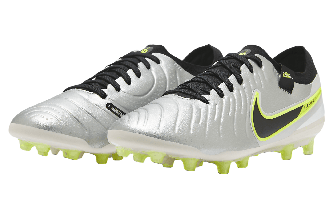 Nike Tiempo Legend 10 Pro Low AG Metallic Silver / Volt