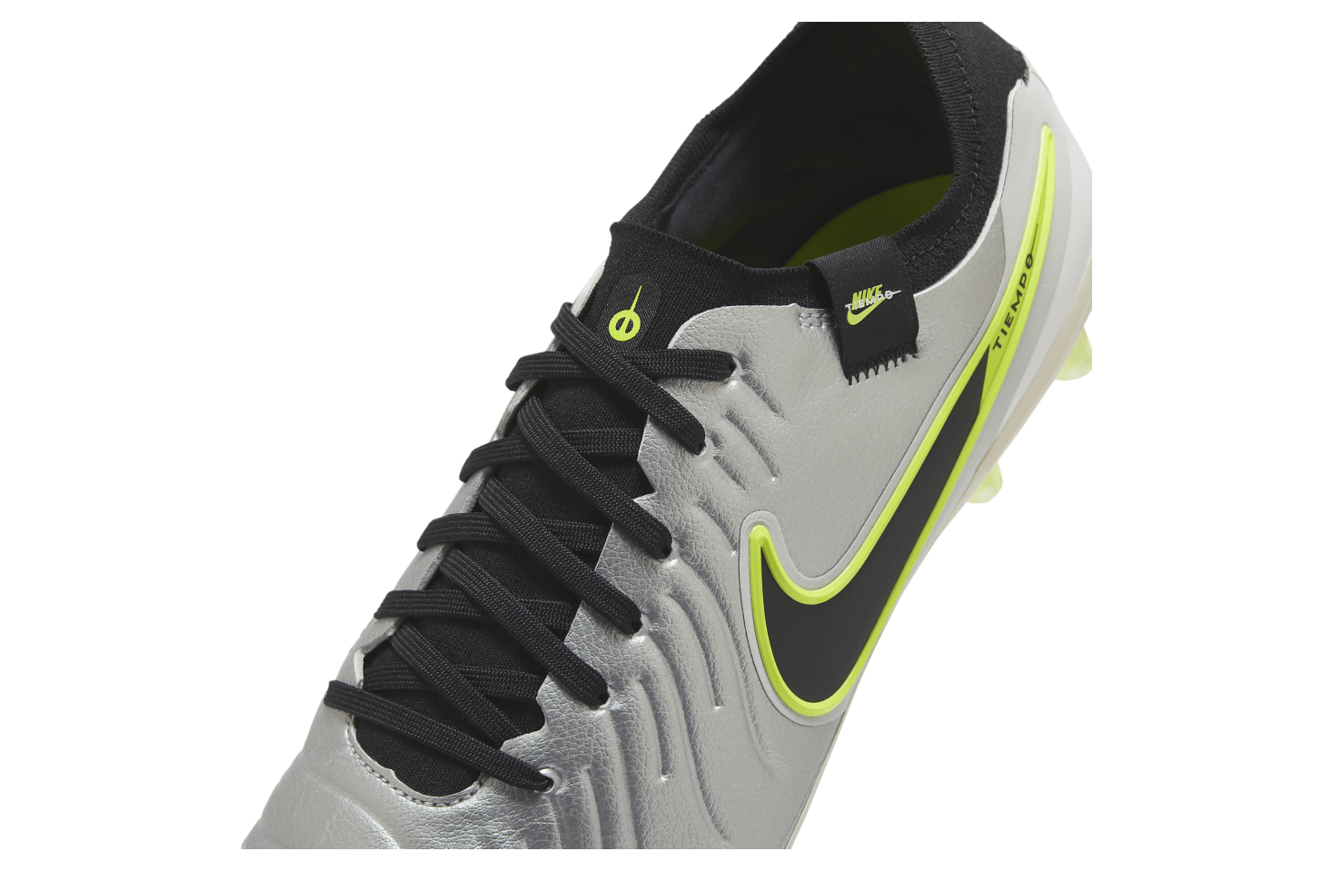 Nike Tiempo Legend 10 Pro Low AG Metallic Silver / Volt