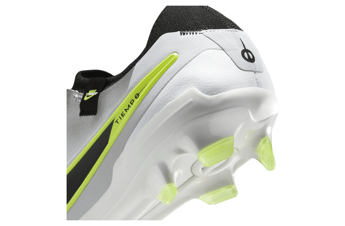 Nike Tiempo Legend 10 Pro Low FG Metallic Silver / Volt