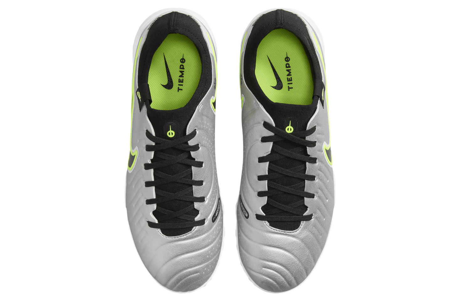 Nike Tiempo Legend 10 Pro Low TF Metallic Silver / Volt