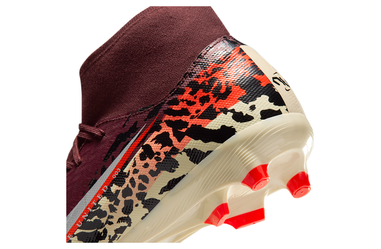 Nike United Mercurial Superfly 10 Academy High MG Burgundy Crush / University Red