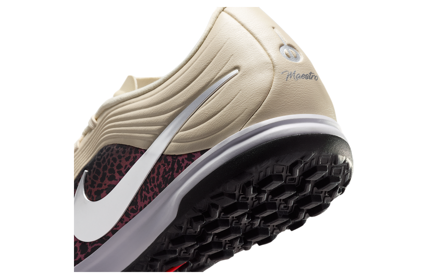 Nike United Tiempo Maestro Academy Low TF Fossil / Burgundy Crush