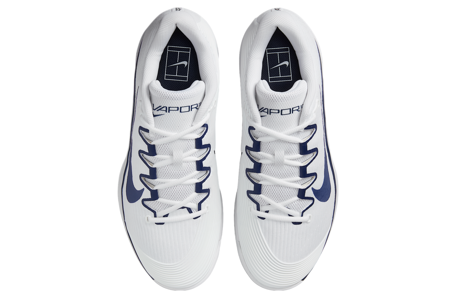 Nike Vapor 12 White / Midnight Navy (hard Court)