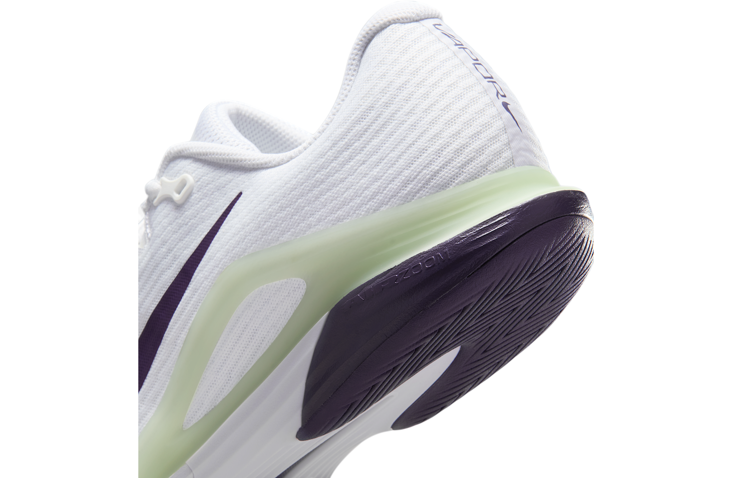 Nike Vapor 12 White / Volt Tint (Hard Court)