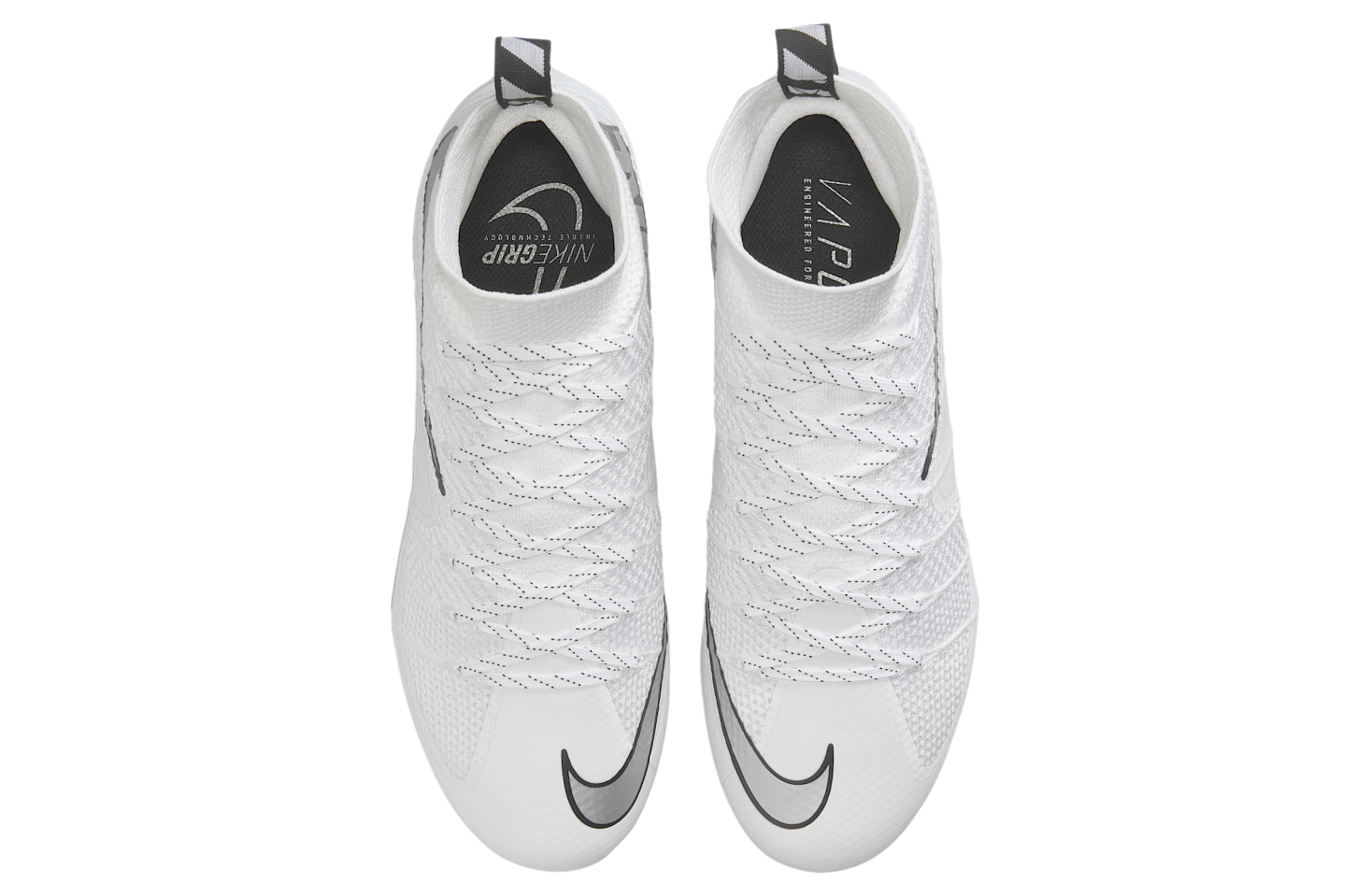 Nike Vapor Edge 360 Untouchable Football Cleats White Chrome FQ0235-102 Men Size Nike Vapor Edge 360 Untouchable White / Black - Jul 2025  main image 4