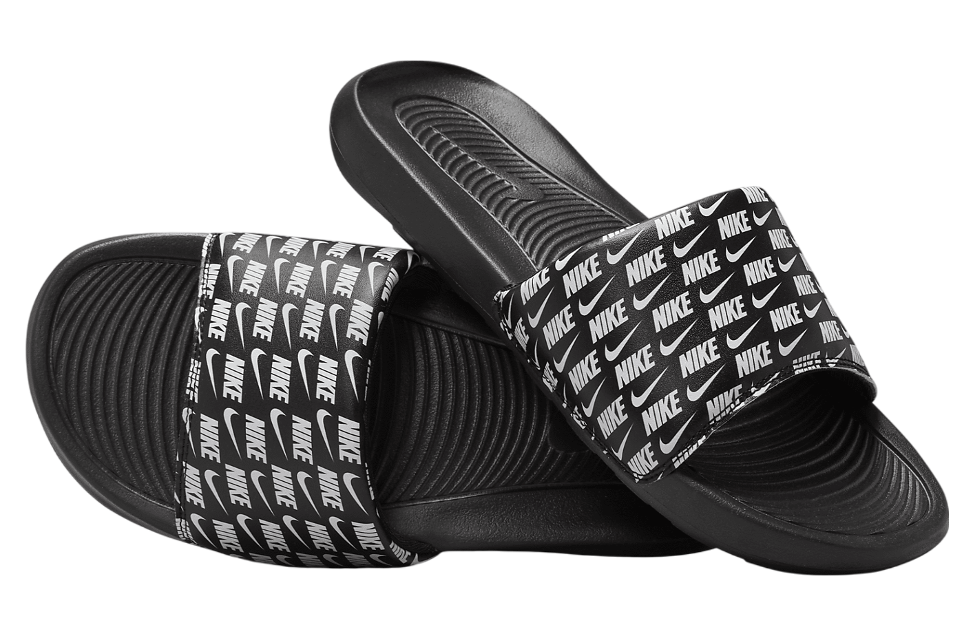 Nike Victori One Black / White Printed Slides