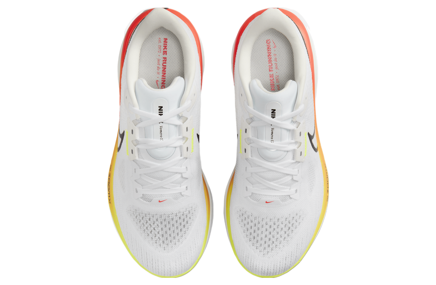 Nike Vomero 17 White / Bright Crimson