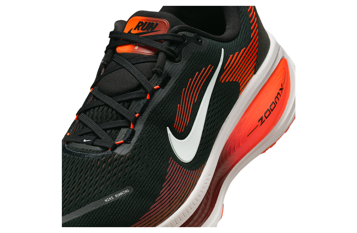 Nike Vomero 18 Black / Bright Crimson (Extra Wide) - Jun
