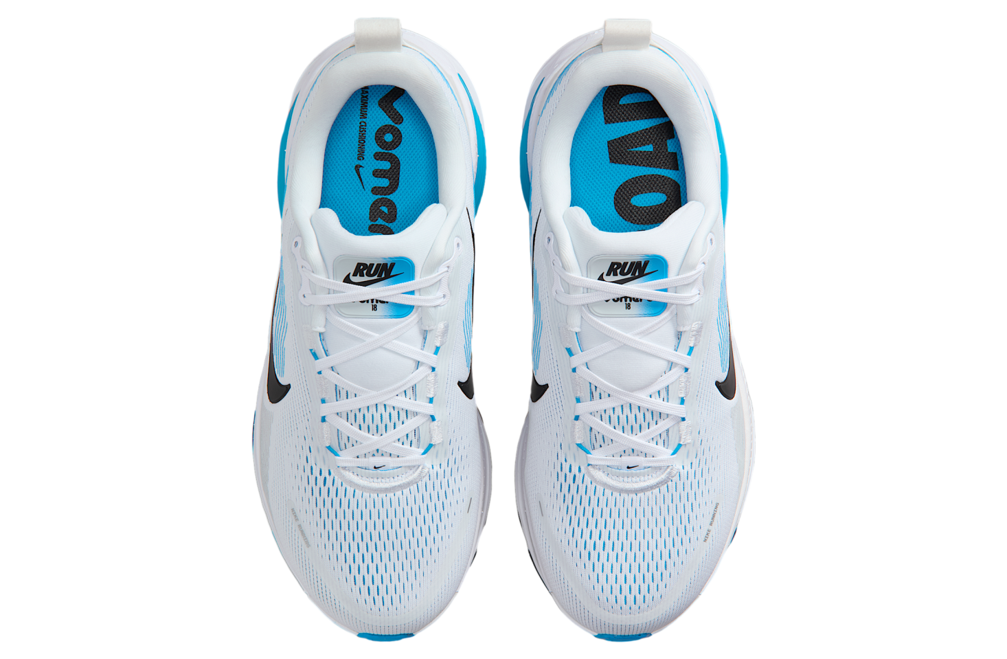 Nike Vomero 18 White / Blue Hero (extra Wide)