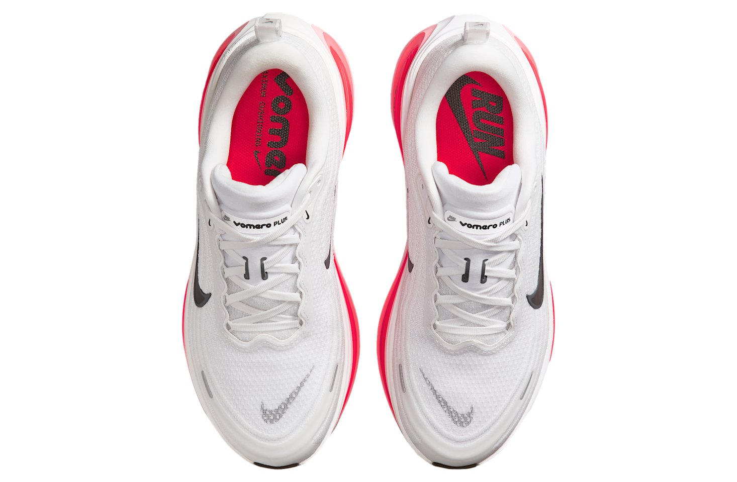 Nike Vomero Plus White / Bright Crimson - Aug 2025 - HV8150-100