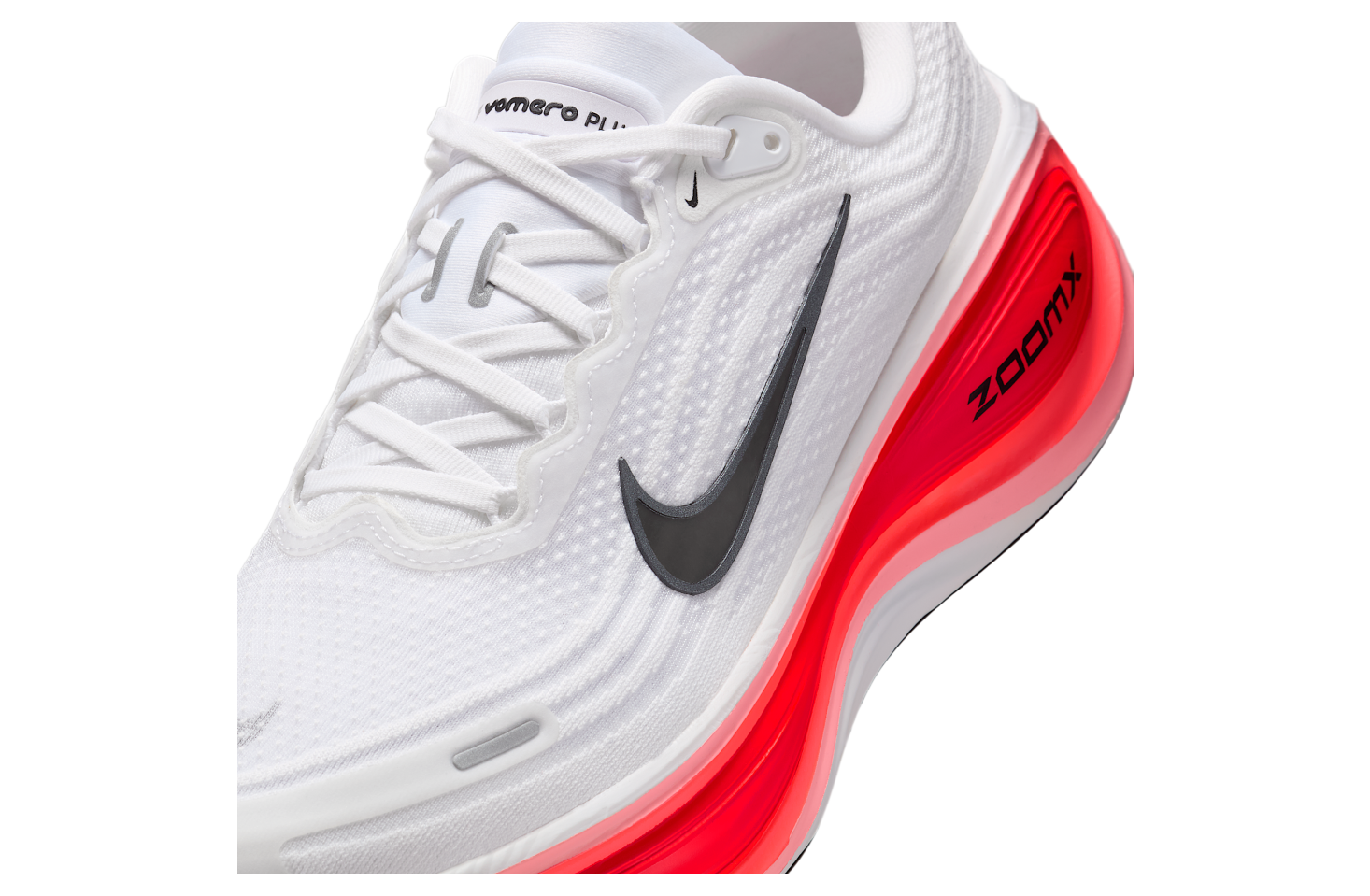 Nike Vomero Plus White / Bright Crimson - Aug 2025 - HV8150-100