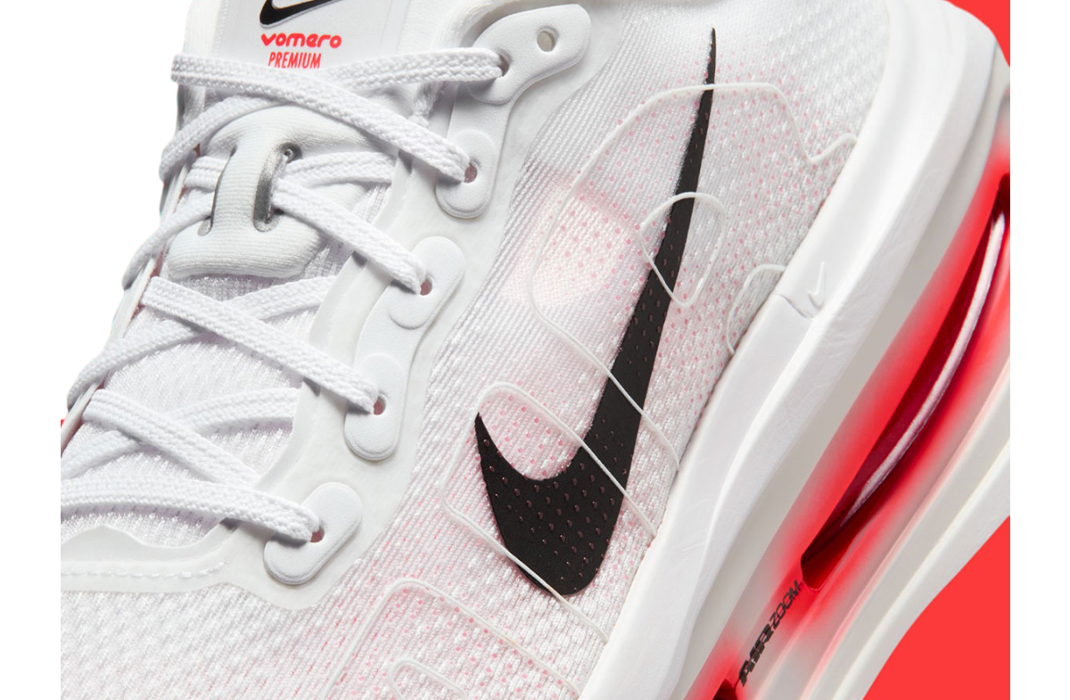 Nike Vomero Premium White / Bright Crimson