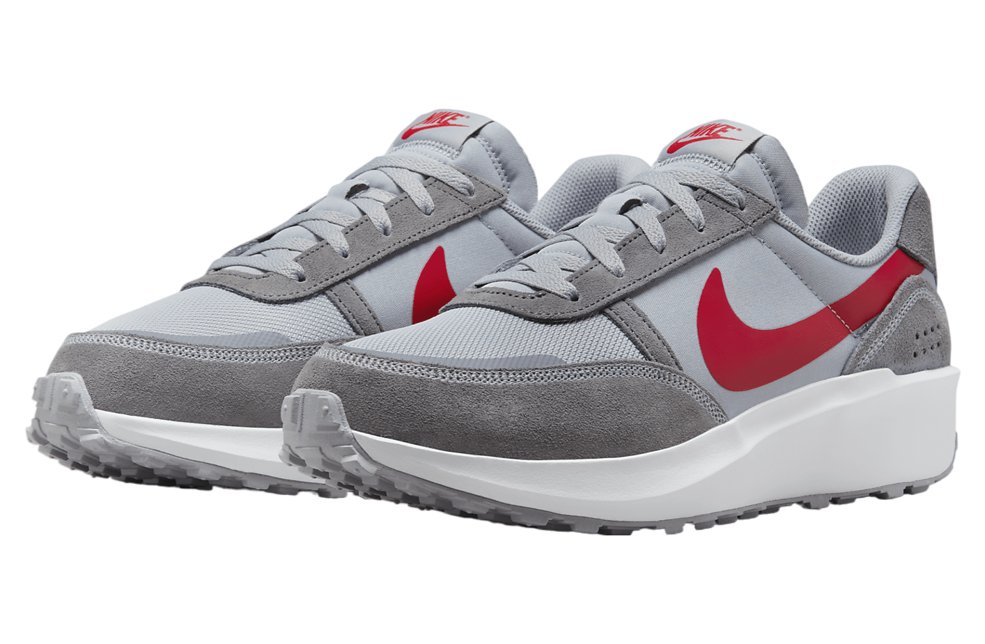 Nike Waffle Nav Wolf Grey / University Red