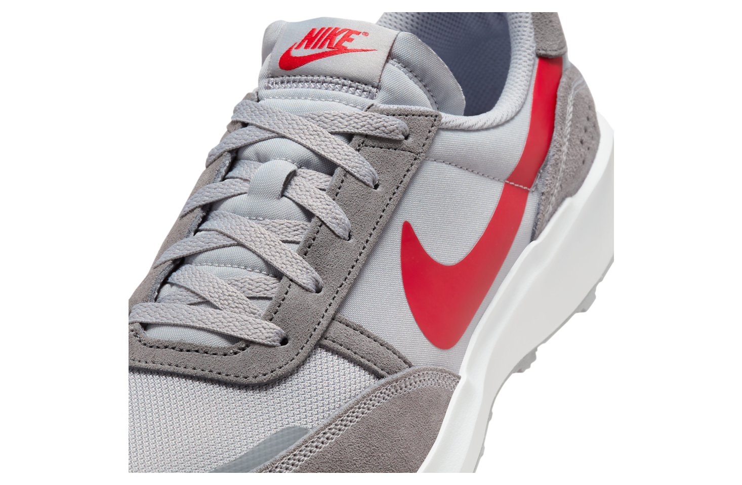 Nike Waffle Nav Wolf Grey / University Red