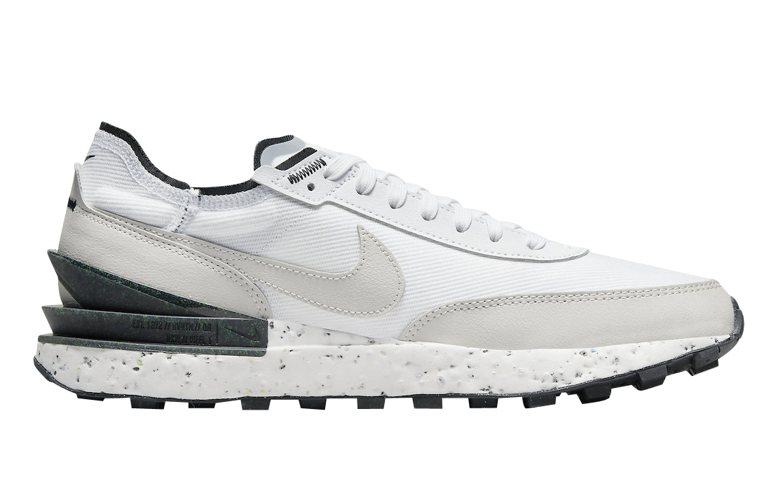 Nike Waffle One Crater White Grey Black