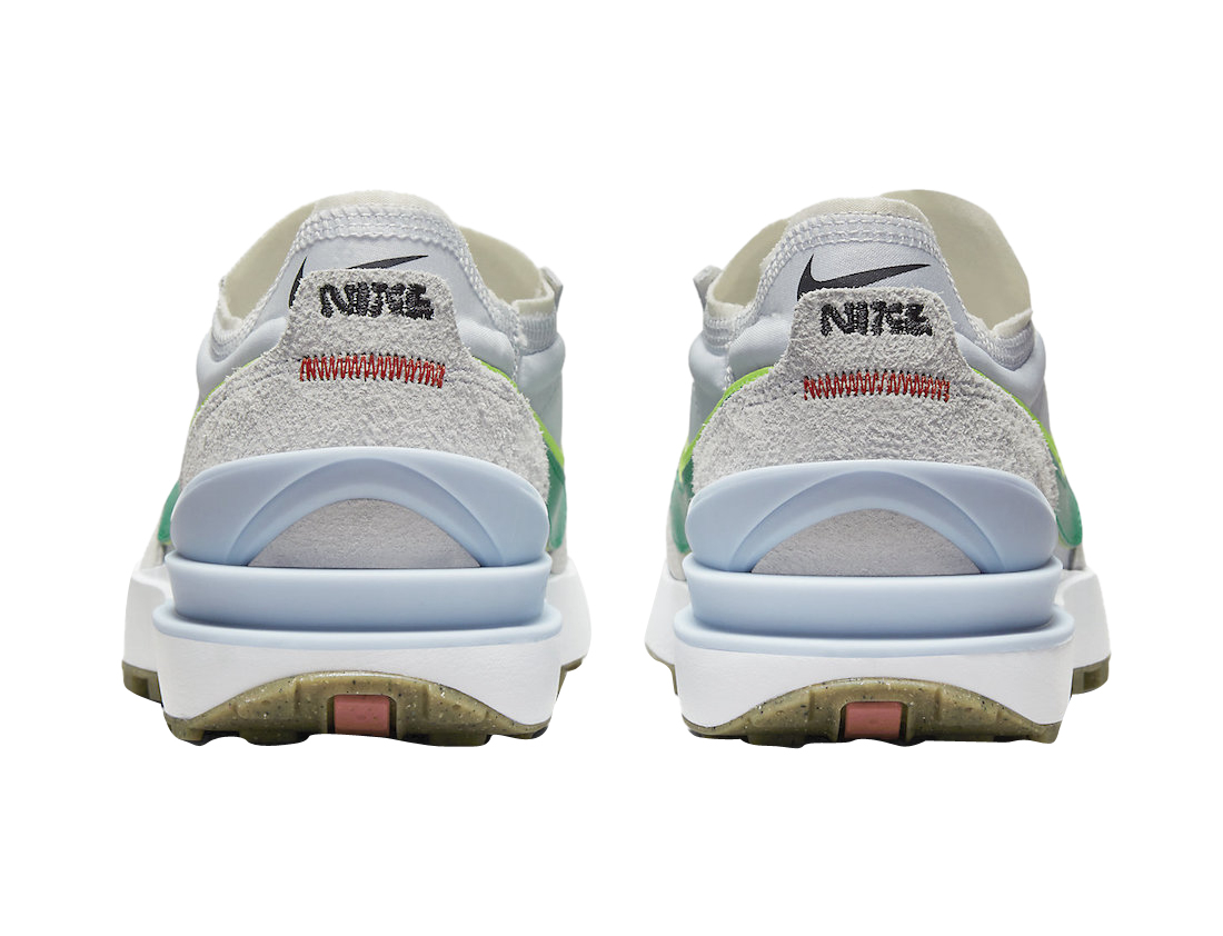 Nike Waffle One Double Swoosh Grey Green - Jul 2022 - DX4309-001