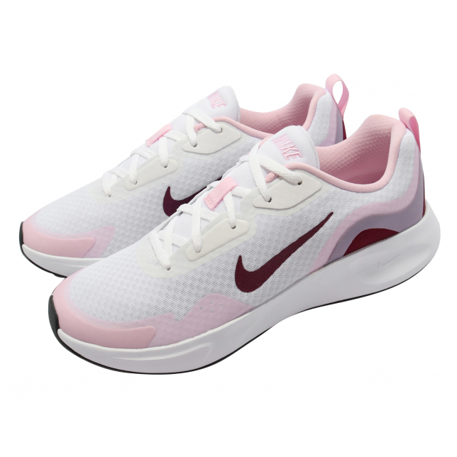 Nike Wearallday GS White Dark Beetroot