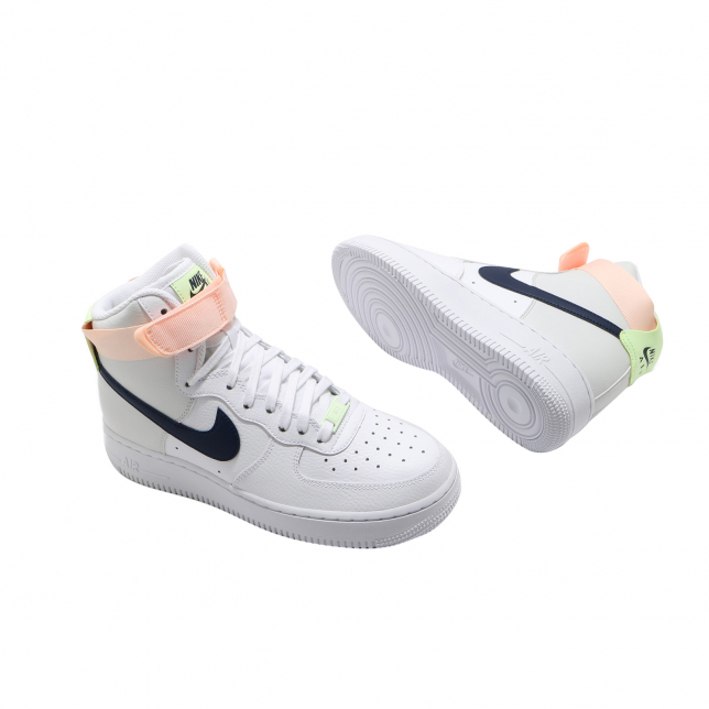Nike WMNS Air Force 1 High White Midnight Navy 334031117