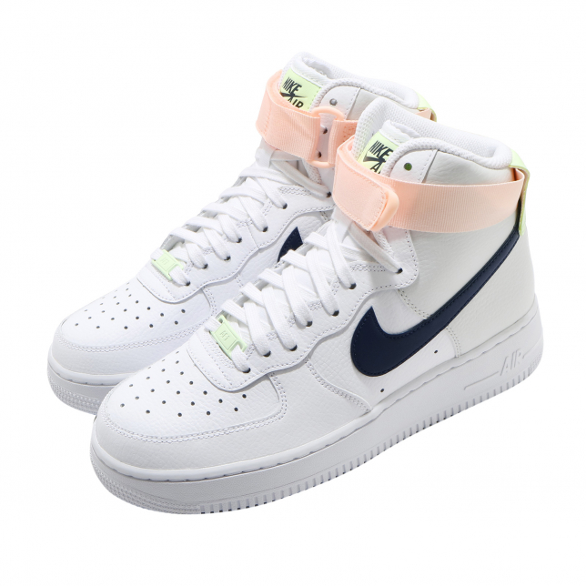 Nike WMNS Air Force 1 High White Midnight Navy 334031117