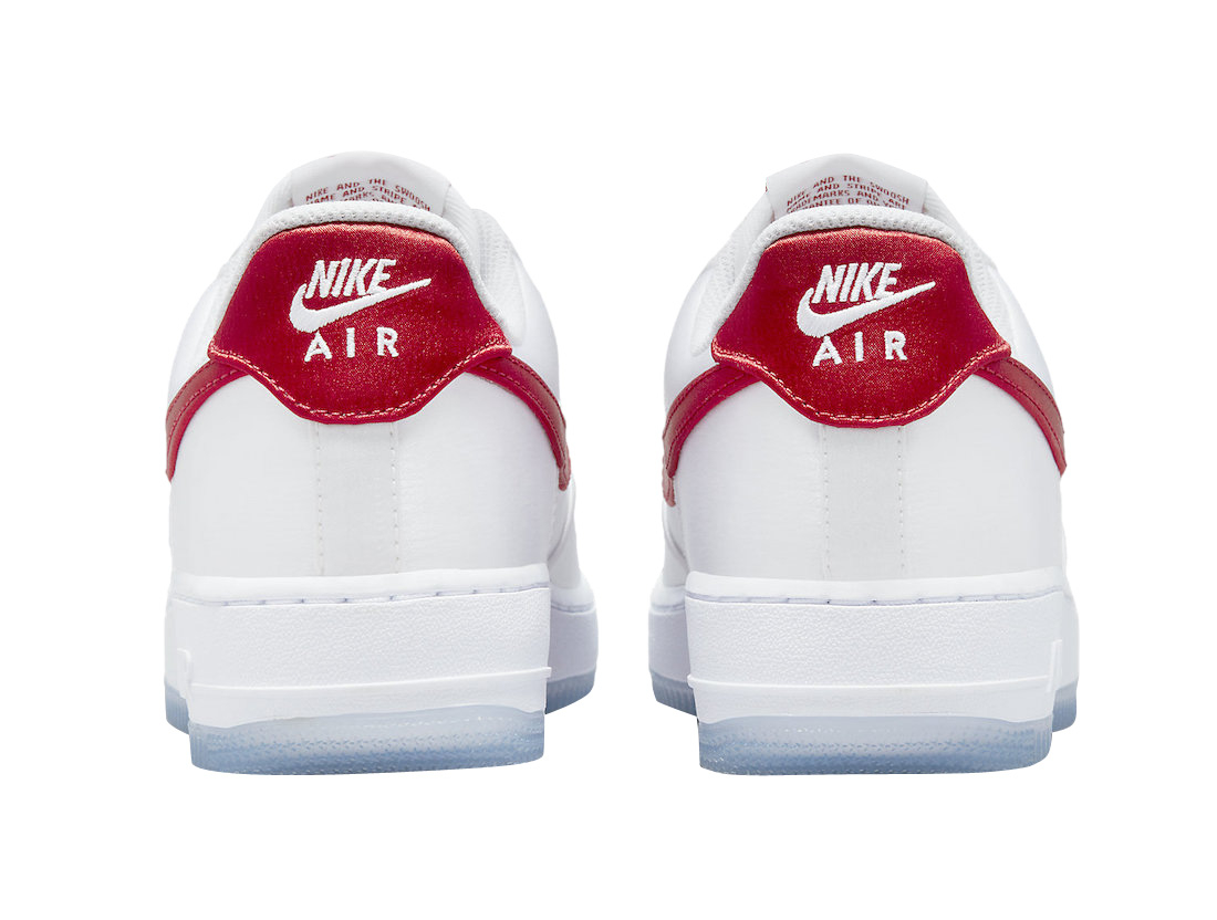 Nike WMNS Air Force 1 Low Satin White Red