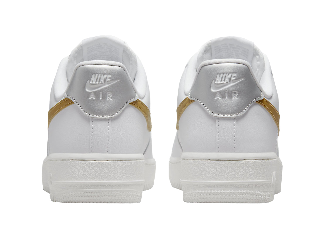 Nike WMNS Air Force 1 Low White Gold Silver - Aug 2022 - DD8959-106