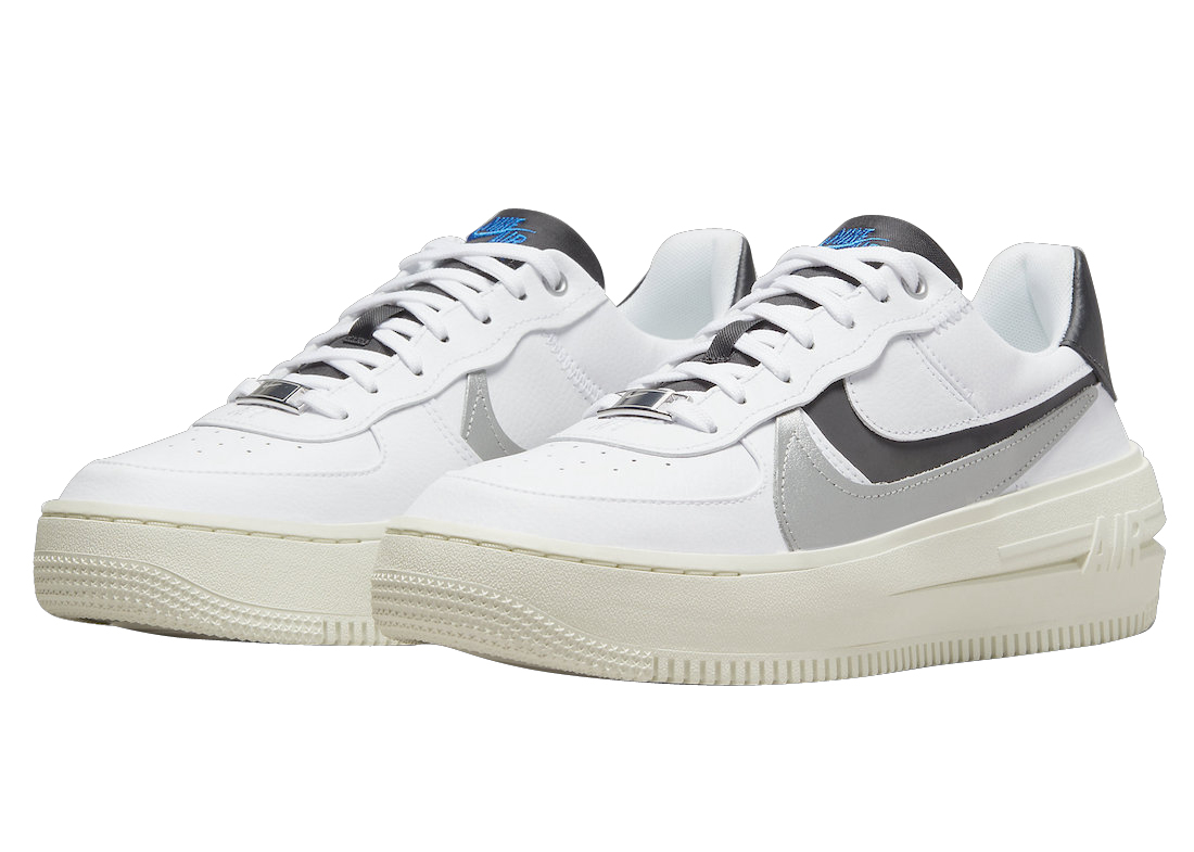 Nike WMNS Air Force 1 PLT.AF.ORM White Black Silver DX3199-100