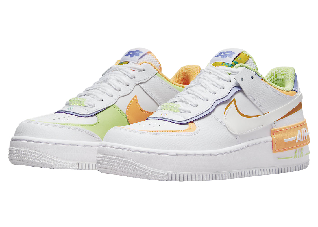 Nike WMNS Air Force 1 Shadow White Multicolor - Jul 2022 - DX3718-100