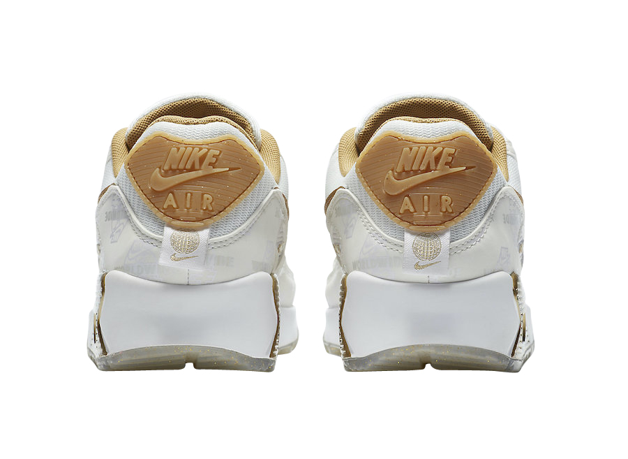 Nike WMNS Air Max 90 Worldwide White Gold DA1342-170