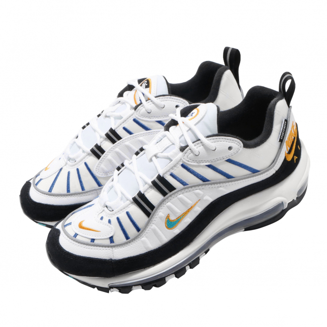 nike air max 98 white teal nebula university gold