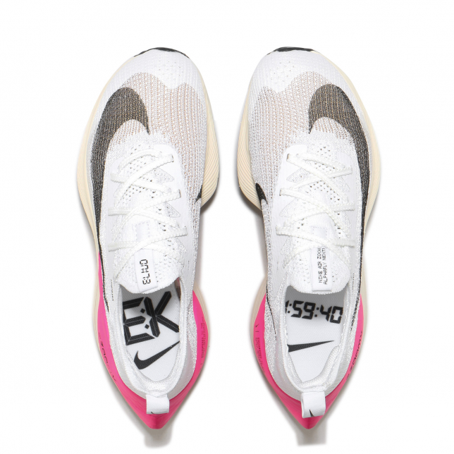 Nike WMNS Air Zoom Alphafly Next% Eliud Kipchoge White Black Pink Blast ...