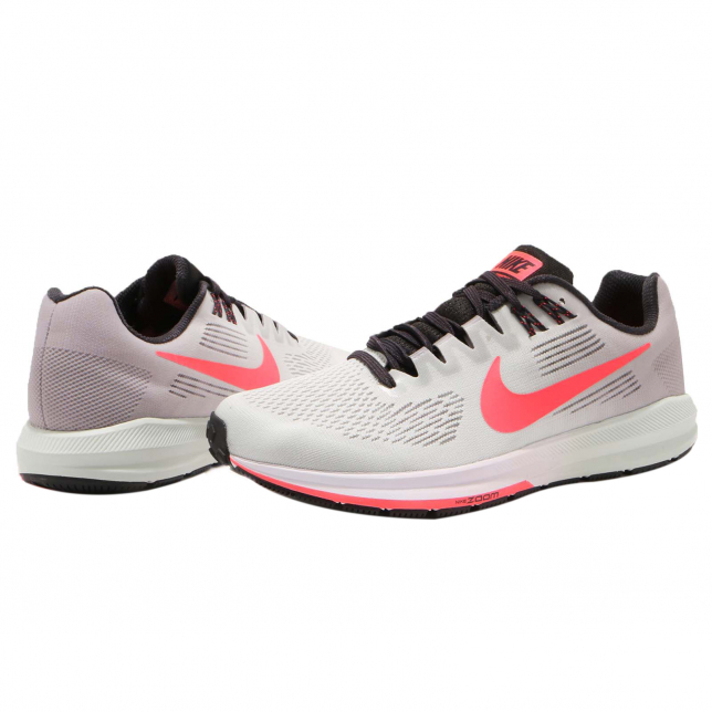 Nike WMNS Air Zoom Structure 21 Atmosphere Grey Hot Punch