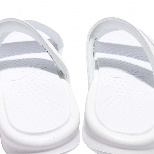 Nike WMNS Benassi Duo Ultra Slide White Metallic Silver