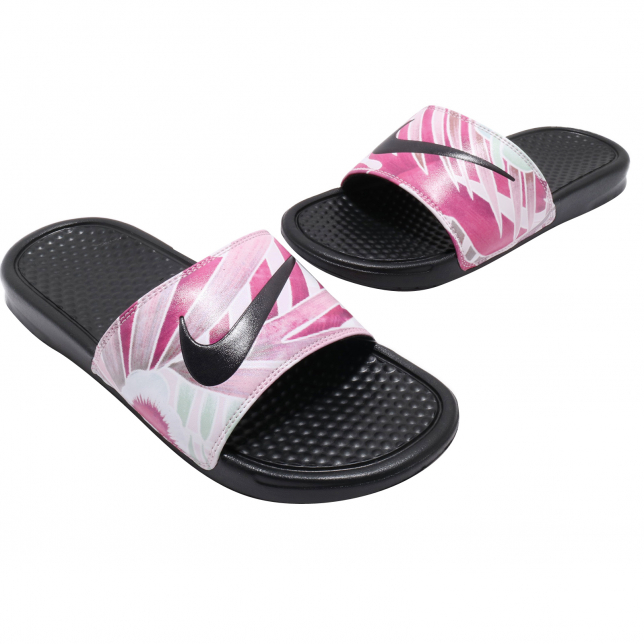 Nike WMNS Benassi JDI Print Black Active Fuchsia