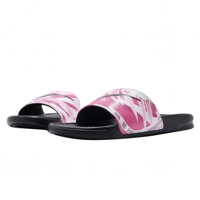 Nike WMNS Benassi JDI Print Black Active Fuchsia