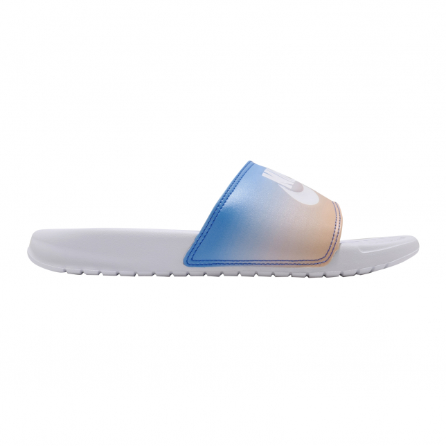 Nike WMNS Benassi JDI Print White Hyper Royal