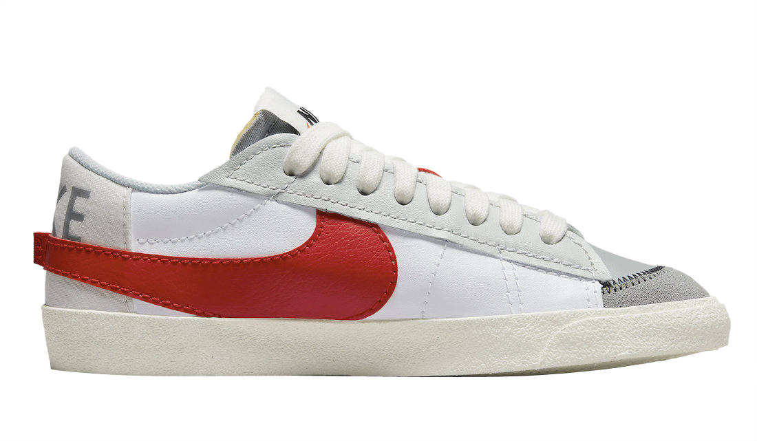 Nike WMNS Blazer Low Jumbo White Grey Red DQ8769-100