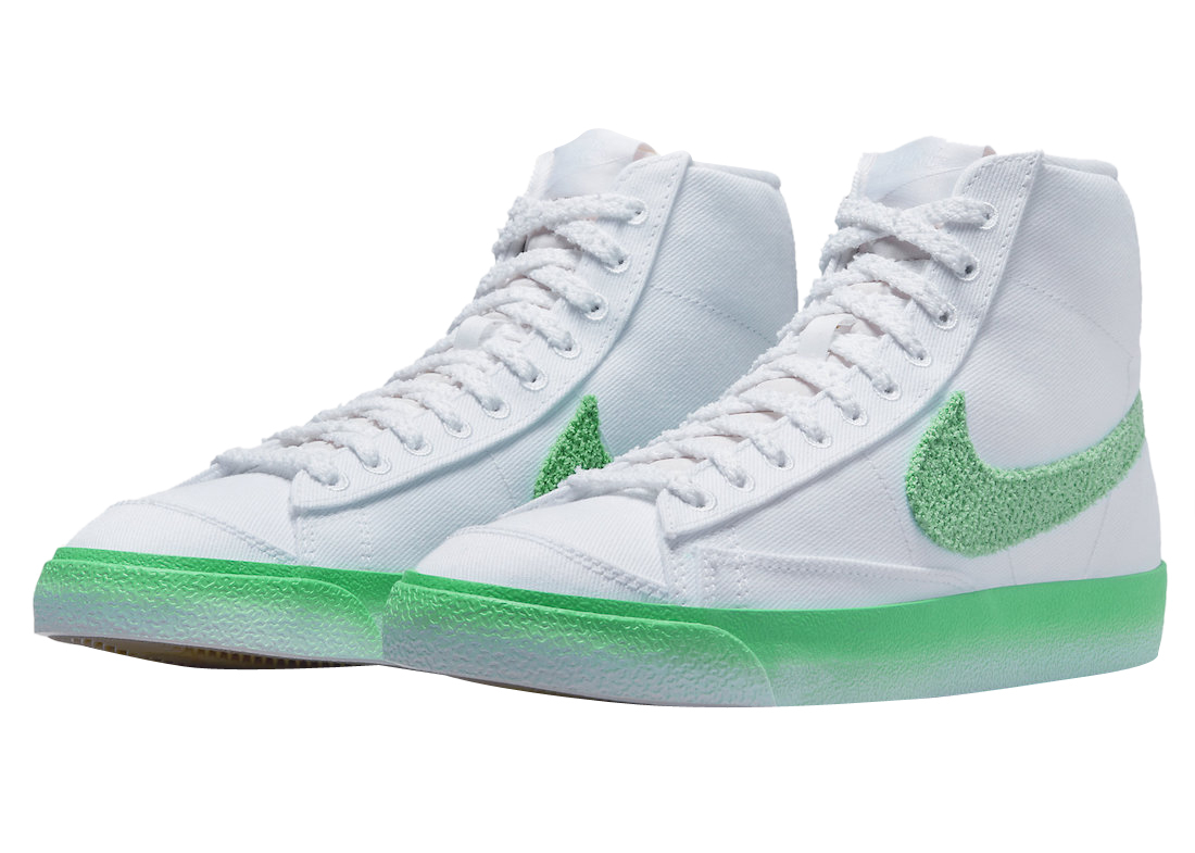 Nike WMNS Blazer Mid Green Airbrush - Jun 2023 - FJ4547-100